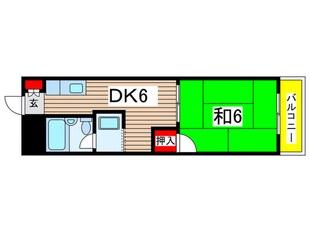 鶴舞公園ハイツの物件間取画像